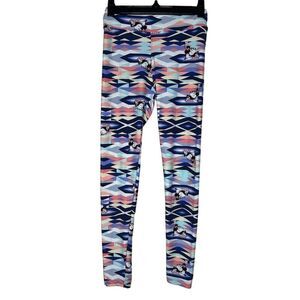LuLaRoe Disney Minnie Mouse Leggings Women One Size Multicolor Casual